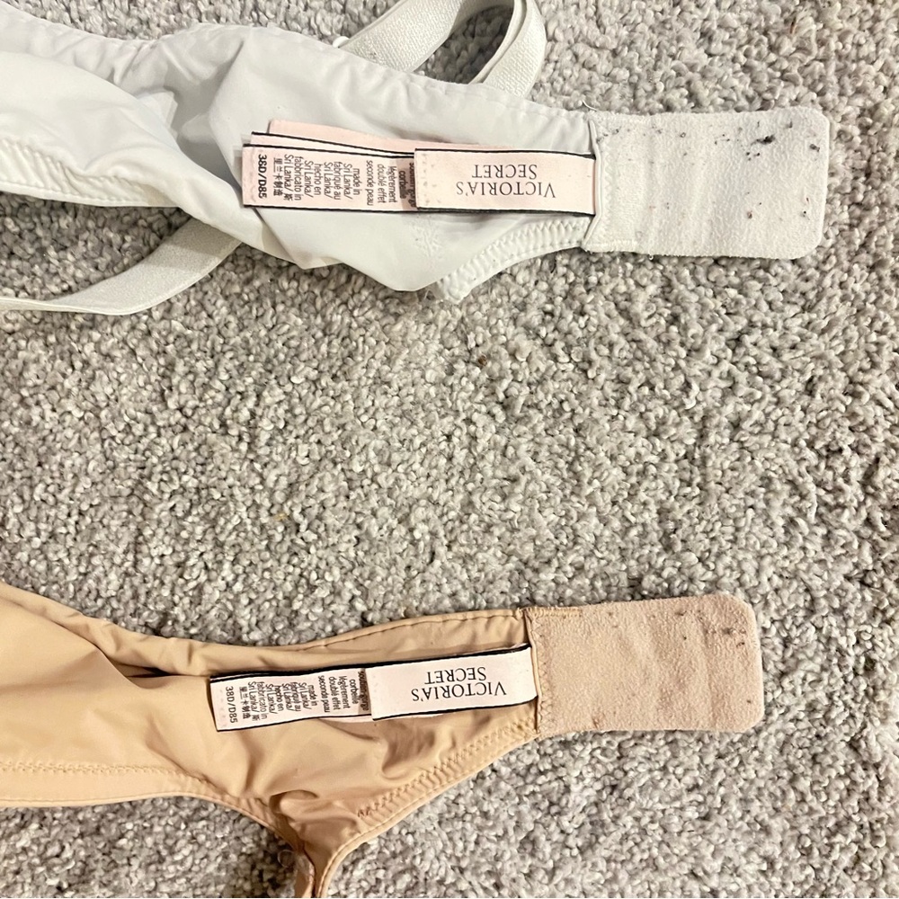 Victoria's Secret White and Tan Bra Set - Picture 3 of 4